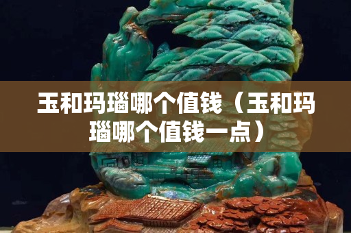 玉和瑪瑙哪個值錢（玉和瑪瑙哪個值錢一點）