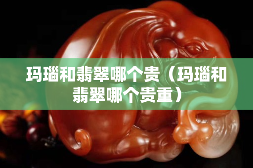 瑪瑙和翡翠哪個貴（瑪瑙和翡翠哪個貴重）