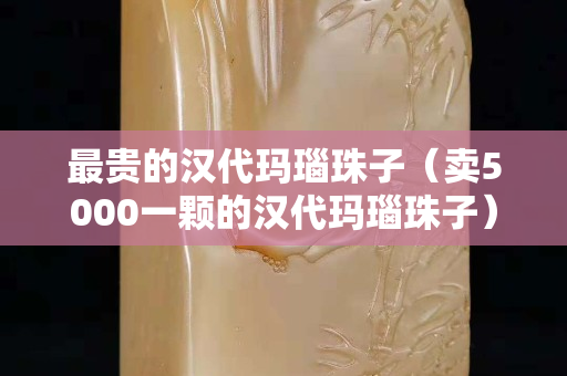 最貴的漢代瑪瑙珠子（賣5000一顆的漢代瑪瑙珠子）