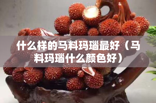 什么樣的馬料瑪瑙最好（馬料瑪瑙什么顏色好）