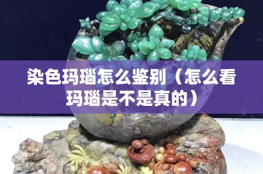 染色瑪瑙怎么鑒別（怎么看瑪瑙是不是真的）