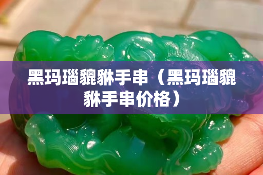 黑瑪瑙貔貅手串（黑瑪瑙貔貅手串價格）