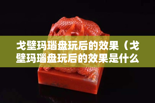 戈壁瑪瑙盤玩后的效果（戈壁瑪瑙盤玩后的效果是什么）