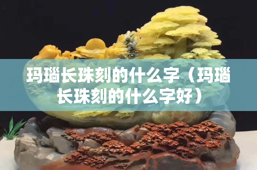 瑪瑙長珠刻的什么字（瑪瑙長珠刻的什么字好）