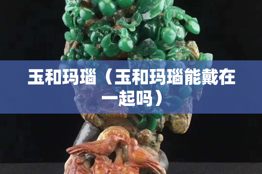 玉和瑪瑙（玉和瑪瑙能戴在一起嗎）