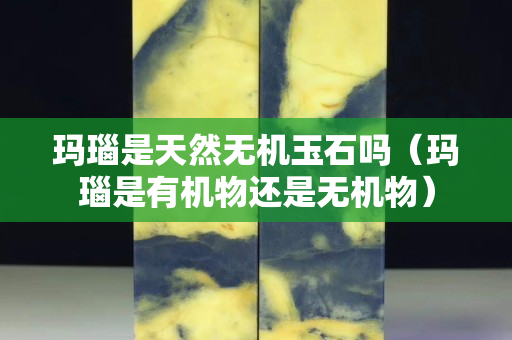 瑪瑙是天然無機玉石嗎（瑪瑙是有機物還是無機物）