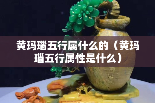 黃瑪瑙五行屬什么的（黃瑪瑙五行屬性是什么）