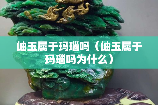 岫玉屬于瑪瑙嗎（岫玉屬于瑪瑙嗎為什么）