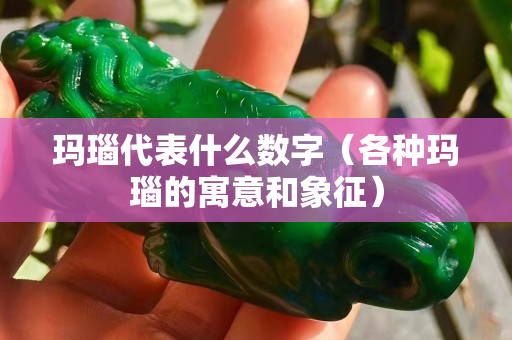 瑪瑙代表什么數字（各種瑪瑙的寓意和象征）