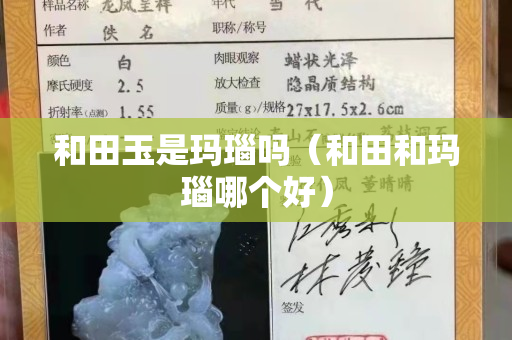 和田玉是瑪瑙嗎（和田和瑪瑙哪個好）