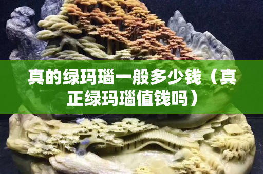 真的綠瑪瑙一般多少錢（真正綠瑪瑙值錢嗎）