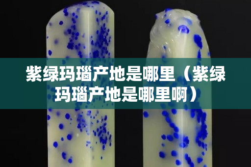紫綠瑪瑙產地是哪里（紫綠瑪瑙產地是哪里啊）