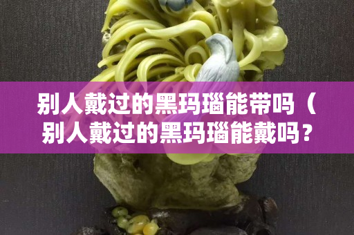 別人戴過的黑瑪瑙能帶嗎（別人戴過的黑瑪瑙能戴嗎？）