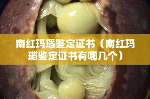 南紅瑪瑙鑒定證書（南紅瑪瑙鑒定證書有哪幾個）