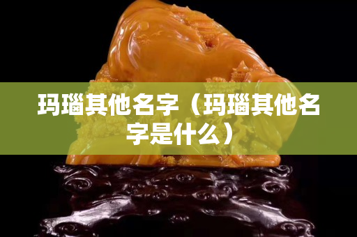 瑪瑙其他名字（瑪瑙其他名字是什么）