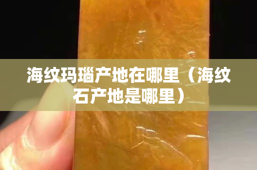 海紋瑪瑙產(chǎn)地在哪里（海紋石產(chǎn)地是哪里）