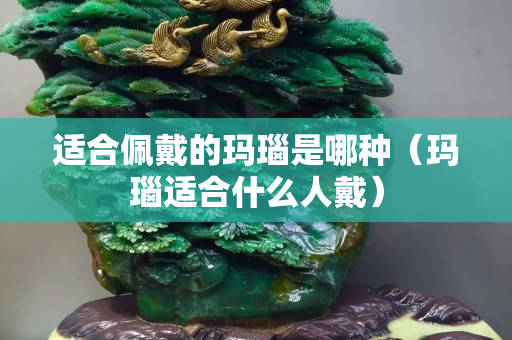適合佩戴的瑪瑙是哪種（瑪瑙適合什么人戴）