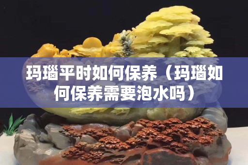 瑪瑙平時如何保養（瑪瑙如何保養需要泡水嗎）