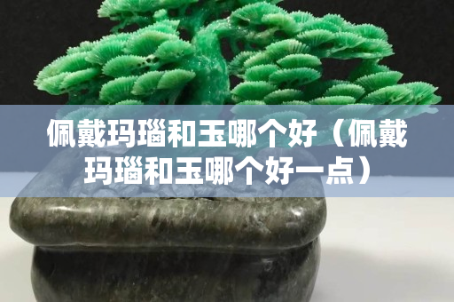 佩戴瑪瑙和玉哪個好（佩戴瑪瑙和玉哪個好一點）