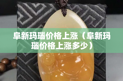 阜新瑪瑙價格上漲（阜新瑪瑙價格上漲多少）