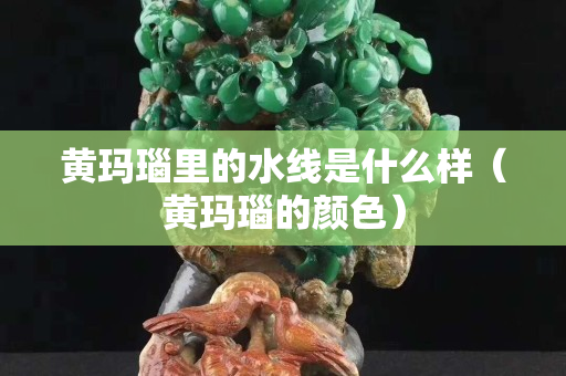黃瑪瑙里的水線是什么樣（黃瑪瑙的顏色）