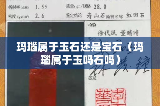瑪瑙屬于玉石還是寶石（瑪瑙屬于玉嗎石嗎）