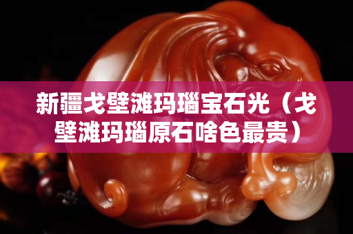 新疆戈壁灘瑪瑙寶石光（戈壁灘瑪瑙原石啥色最貴）