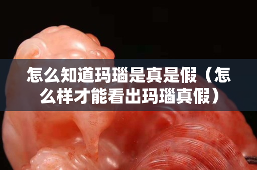 怎么知道瑪瑙是真是假（怎么樣才能看出瑪瑙真假）