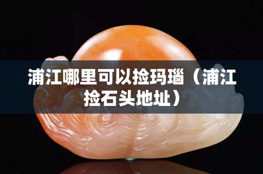 浦江哪里可以撿瑪瑙（浦江撿石頭地址）