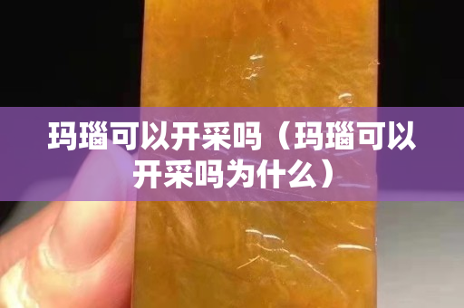 瑪瑙可以開采嗎（瑪瑙可以開采嗎為什么）