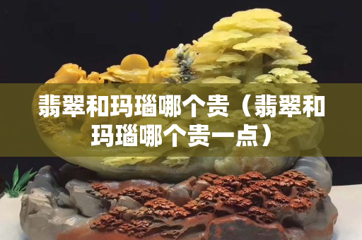 翡翠和瑪瑙哪個貴（翡翠和瑪瑙哪個貴一點）