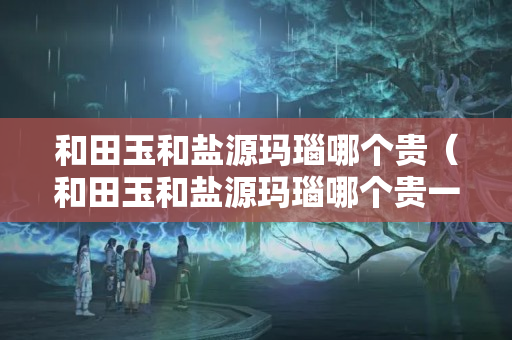 和田玉和鹽源瑪瑙哪個貴（和田玉和鹽源瑪瑙哪個貴一點）