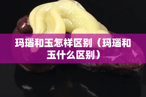 瑪瑙和玉怎樣區別（瑪瑙和玉什么區別）