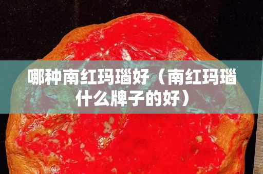 哪種南紅瑪瑙好（南紅瑪瑙什么牌子的好）