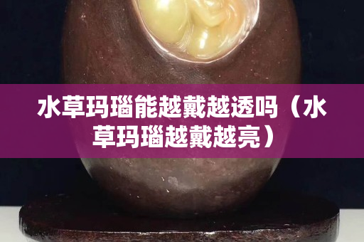 水草瑪瑙能越戴越透嗎（水草瑪瑙越戴越亮）
