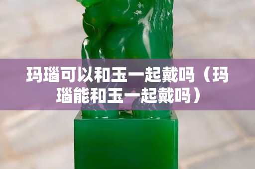 瑪瑙可以和玉一起戴嗎（瑪瑙能和玉一起戴嗎）