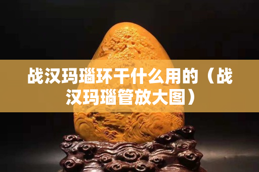 戰(zhàn)漢瑪瑙環(huán)干什么用的（戰(zhàn)漢瑪瑙管放大圖）