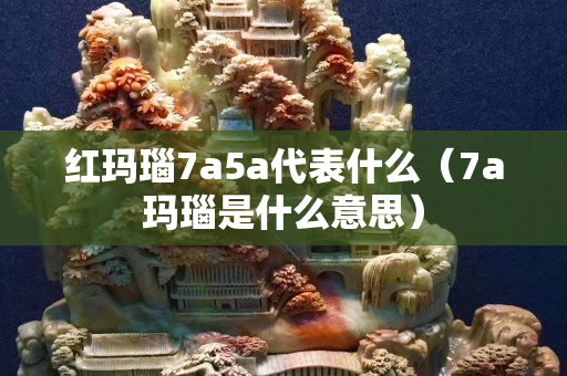 紅瑪瑙7a5a代表什么（7a瑪瑙是什么意思）