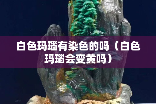 白色瑪瑙有染色的嗎（白色瑪瑙會變黃嗎）