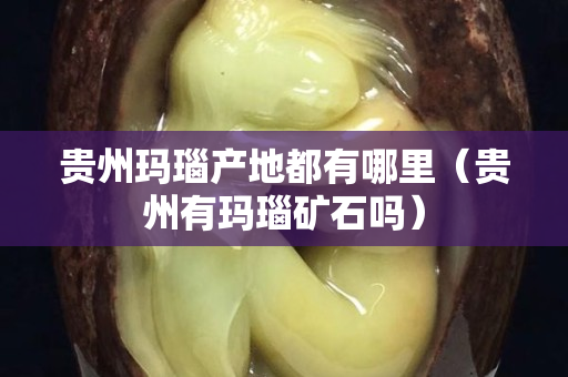 貴州瑪瑙產地都有哪里（貴州有瑪瑙礦石嗎）