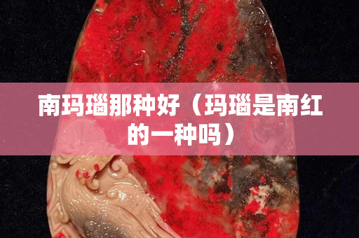 南瑪瑙那種好（瑪瑙是南紅的一種嗎）