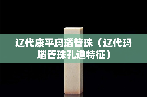 遼代康平瑪瑙管珠（遼代瑪瑙管珠孔道特征）
