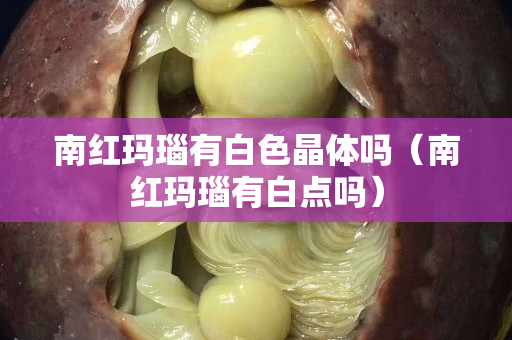 南紅瑪瑙有白色晶體嗎（南紅瑪瑙有白點嗎）
