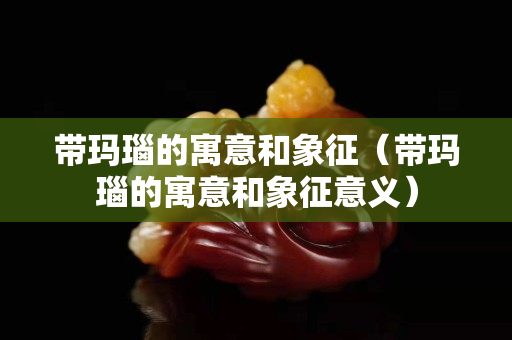 帶瑪瑙的寓意和象征（帶瑪瑙的寓意和象征意義）