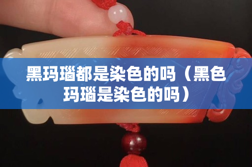 黑瑪瑙都是染色的嗎（黑色瑪瑙是染色的嗎）