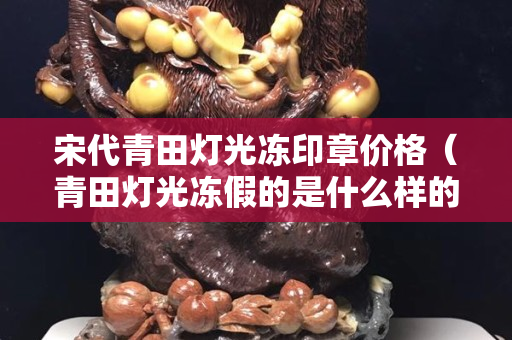 宋代青田燈光凍印章價格（青田燈光凍假的是什么樣的）