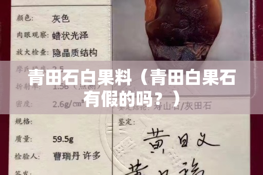 青田石白果料（青田白果石有假的嗎？）