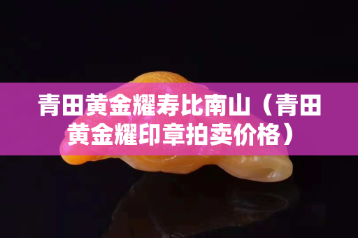 青田黃金耀壽比南山（青田黃金耀印章拍賣價(jià)格）