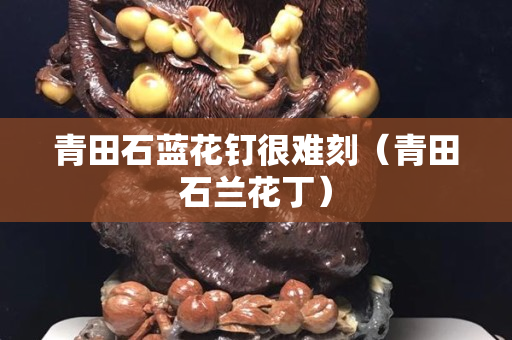 青田石藍花釘很難刻（青田石蘭花丁）