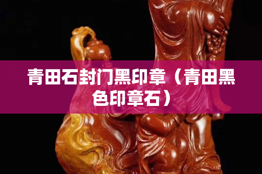 青田石封門黑印章（青田黑色印章石）